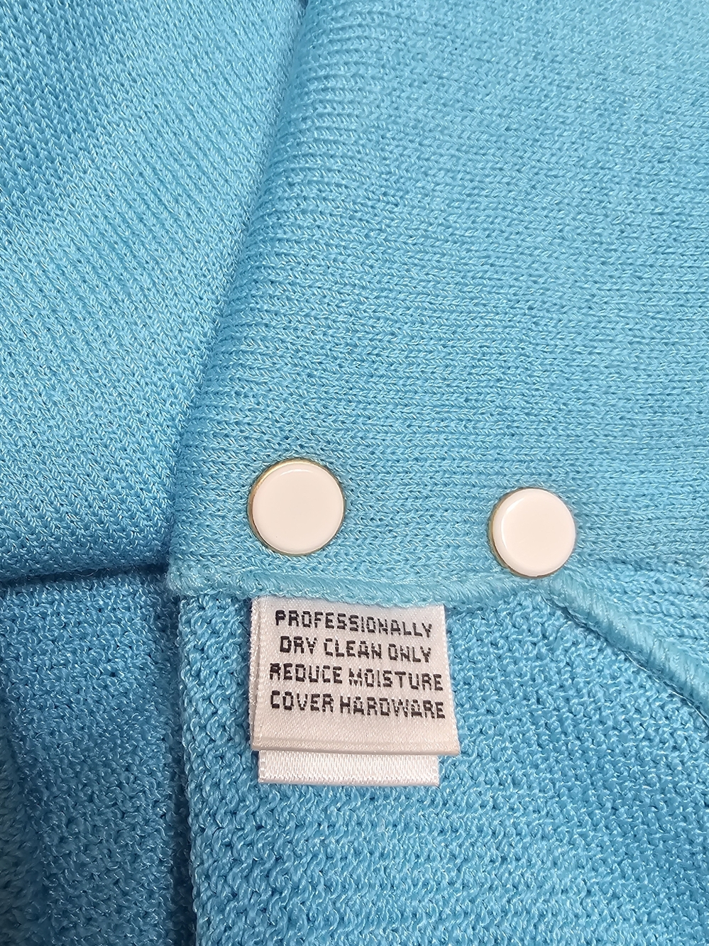 St. John Collection Aqua Blue Cardigan Jacket - Picture 8 of 10